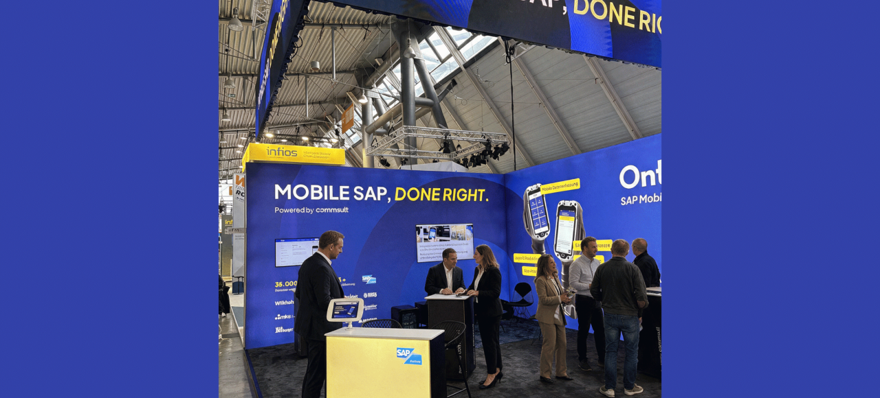 commsult zeigt auf dem DSAG-Jahreskongress 2026 moderne SAP Mobility mit dem Mitarbeiter im Mittelpunkt